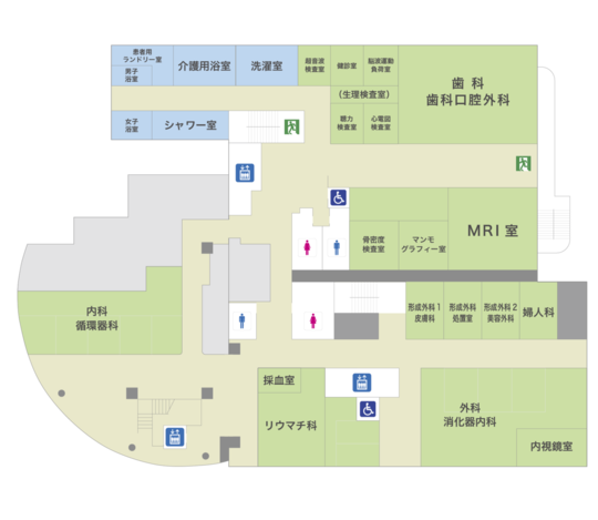 2階のフロアマップ